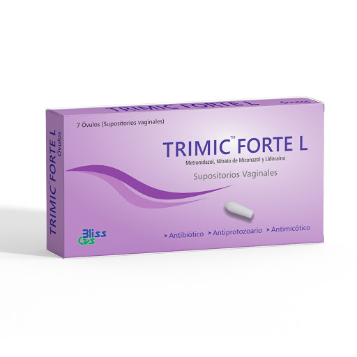 TRIMIC FORTE L METRONIDAZOL MICONAZOL LIDOCAINA OVULO X 7